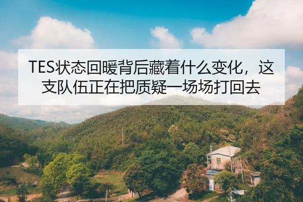 TES状态回暖背后藏着什么变化，这支队伍正在把质疑一场场打回去 - 延伸报道缩略图